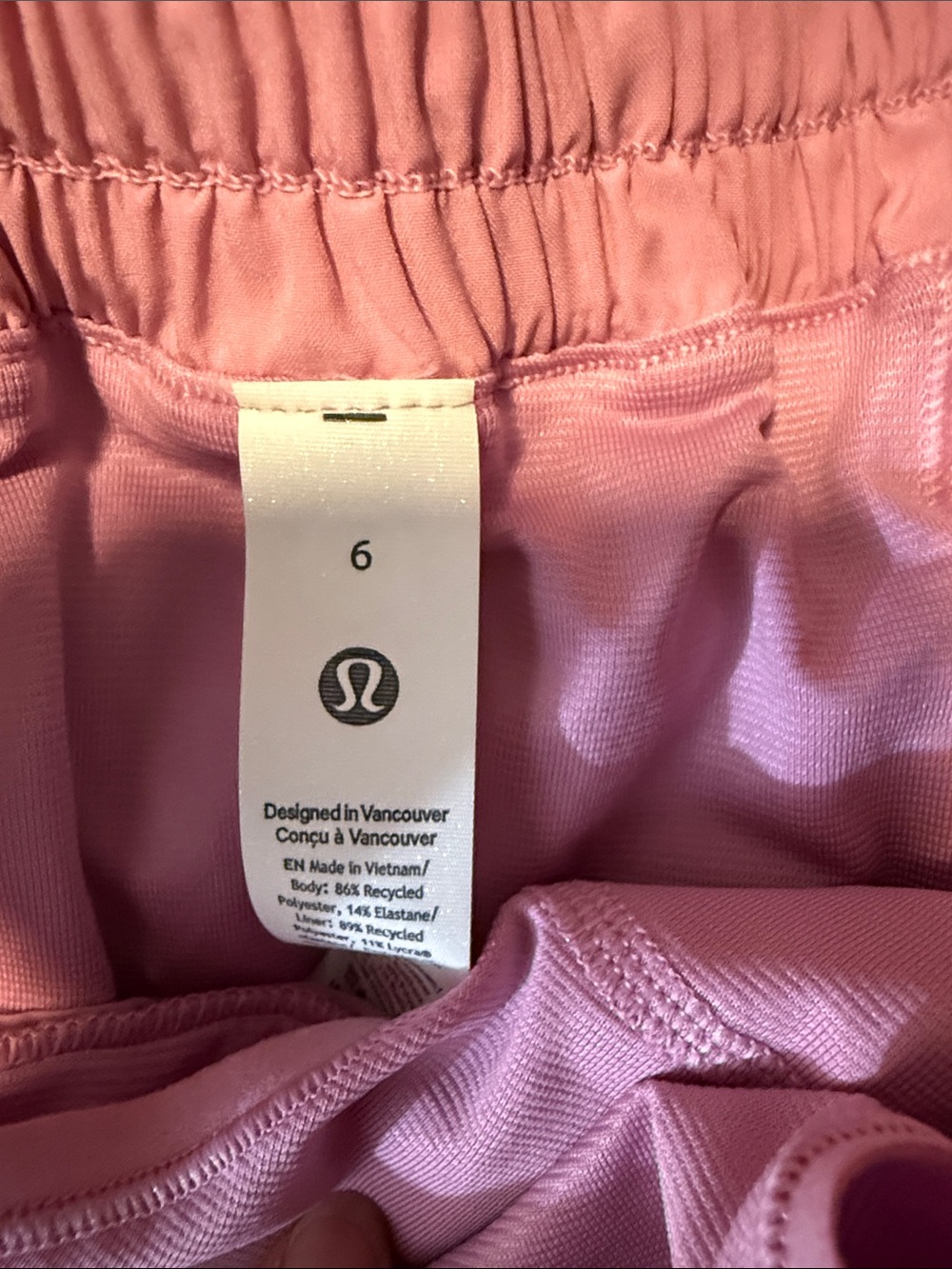 lululemon athletica light pink workout shorts - Picture 2 of 4